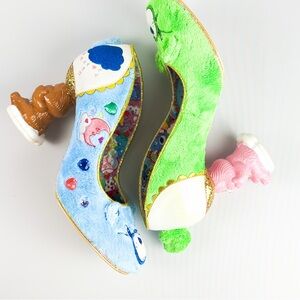 Irregular Choice “Grin & Share It” Care Bears Heels Blue/Green –